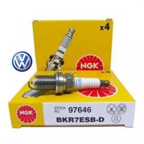 Jogo de Vela de Ignição NGK BKR7ESBD Volkswagen Gol Fox Golf Voyage Saveiro Original Alto Desempenho e Partida Rápida