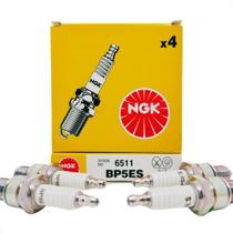 Jogo de Velas de Ignição NGK BP5ES Fiat Ford Volkswagen Chevrolet Renault e Demais Carros Nacionais Desempenho Imbatível