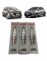 Jogo de velas de Ignição Original NGK Iridium Hb20 1.0 12v de 2016 a 2024