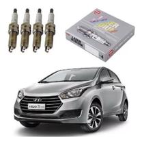 Jogo de Velas de Ignição Original NGK Iridium Hyundai HB20 1.6 16v 2017 em diante.