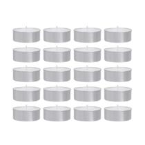 Jogo de Velas Essencial Rechaud Branco 1x3cm 20 Peças -Home Style