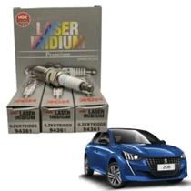 Jogo de velas ORIGINAL NGK IRIDIUM - ILZKR7E10DG - PEUGEOT 208 1.2 12V 3cc DE 2016 A 2023 Jogo de velas ORIGINAL NGK IRIDIUM - ILZKR7E10DG - PEUGEOT 208 1.2 12V 3cc DE 2016 A 2023