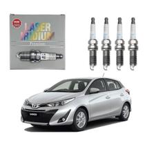 Jogo de Velas Original NGK Iridium Toyota Etios e Yaris 1.3 e 1.5 de 2016 a 2024.