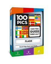 Jogo de viagem 100 PICS Flags of the World com cartões flash para crianças
