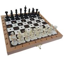 Jogo de xadrez adaptado tátil rei 10cm braille inclusão