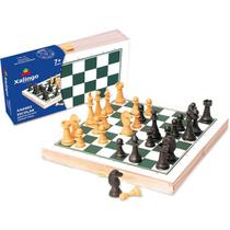 Jogo de xadrez Cx.Madeira-Pecas.Plasticas - Xalingo 60010
