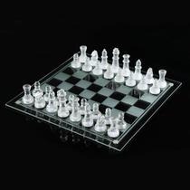 Jogo de xadrez De Vidro 20 x 20 CM - GLASS CHESS
