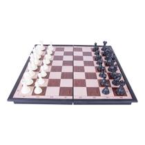 Jogo De Xadrez e Dama Magnético 30 x 30 Cm