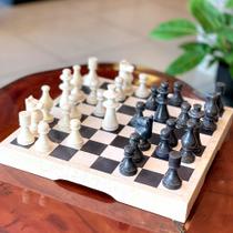 Jogo de Xadrez em Mármore Natural 32pçs 55x55x6cm CB06-L