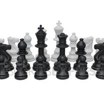 Jogo de Xadrez em Plástico Injetado Rei de 9,3 cm Cód 0280