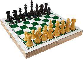 Jogo De Xadrez Escolar Em Madeira Xalingo Ref - 60087