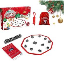 Jogo de xadrez magnético de Natal, 20 unidades para 1-4 jogadores