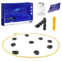 Jogo de xadrez magnético, jogo de xadrez magnético com pedras, jogo de xadrez magnético, jogo magnético com corda, jogo de xadrez magnético para adultos e crianças, conjunto de jogos de tabuleiro para famílias Jogo de xadrez magnético, jogo de xadrez magnético com pedras, jogo de xadrez magnético, jogo magnético com corda, jogo de xadrez magnético para adultos e crianças, conjunto de jogos de tabuleiro para famílias