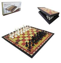 Jogo de xadrez magnético - tabuleiro dobrável 30x30 aberto - L&Y
