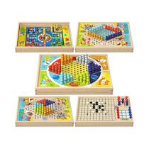 Jogo De Xadrez Mini Portátil De Madeira 9 Em 1, Tabuleiro De Damas, Damas Chinesas, Ludo Voador, Jogo De Xadrez Mini Portátil De Madeira 9 Em 1, Tabuleiro De Damas, Damas Chinesas, Ludo Voador,