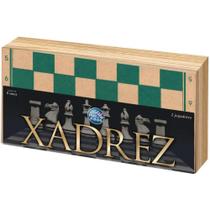 Jogo de Xadrez Oficial Caixa em Madeira 40cm - Pais e Filhos - 7896647028285