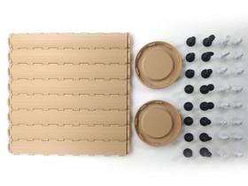 Jogo de Xadrez portatil Cone dobravel