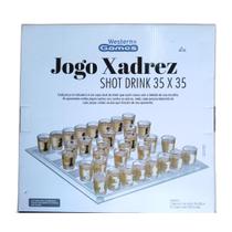 Jogo de Xadrez Shot Drink 35x35cm