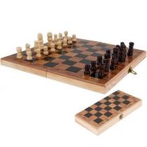 Jogo De Xadrez Tabuleiro Dobrável Em Madeira Profissional