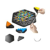 Jogo De Xadrez Triangular Para Crianças E Adultos, Jogo De Tabuleiro De Borracha, Festa Familiar,
