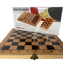 Jogo de Xadrez - Unyhome - Tabuleiro dobrável - Peças em madeira (MDF)
