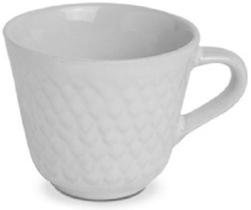 Jogo De Xicara Cafe Porcelana Conica Branca 6 Peças 60ml