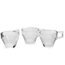 Jogo de xícara de café vidro 3 peças - 30ml