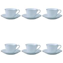 Jogo de xícara para chá em porcelana Noritake Princess Bouquet 6 peças Jogo de xícara para chá em porcelana Noritake Princess Bouquet 6 peças