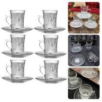 Jogo De Xicaras Cafe Conjunto Com 6 Xicaras E 6 Pires 150ml