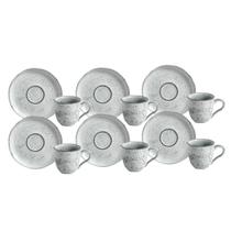 Jogo De Xicaras Café Pires 120Ml 6 Peças Bio Echo Rustico Jogo De Xicaras Café Pires 120Ml 6 Peças Bio Echo Rustico