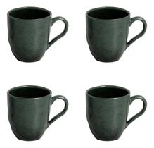 Jogo De Xícaras Caneca Cerâmica 4pç Chá Café Arauco 273ml Jogo De Xícaras Caneca Cerâmica 4pç Chá Café Arauco 273ml