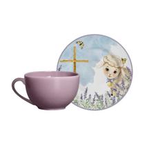 Jogo De Xícaras Chá Malva+Pires Blessed Easter C/6 Und- 1L
