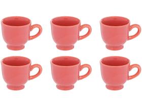 Jogo de Xícaras de Café 100ml Hauskraft Reactive Glaze 6 Peças Jogo de Xícaras de Café 100ml Hauskraft Reactive Glaze 6 Peças