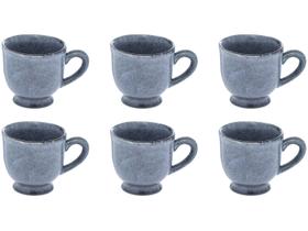 Jogo de Xícaras de Café 100ml Hauskraft Reactive Glaze 6 Peças Jogo de Xícaras de Café 100ml Hauskraft Reactive Glaze 6 Peças