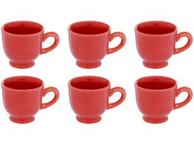 Jogo de Xícaras de Café 100ml Hauskraft Reactive Glaze 6 Peças Jogo de Xícaras de Café 100ml Hauskraft Reactive Glaze 6 Peças
