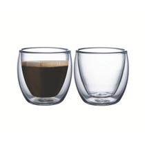 Jogo de Xícaras de Café 110ml Vidro Duplo 2 Peças 64760400 Tramontina Jogo de Xícaras de Café 110ml Vidro Duplo 2 Peças 64760400 Tramontina