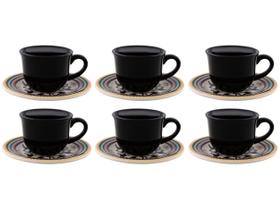 Jogo de Xícaras de Café 65ml Oxford Floreal 6 Peças Jogo de Xícaras de Café 65ml Oxford Floreal 6 Peças