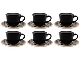 Jogo de Xícaras de Café 65ml Oxford Floreal 6 Peças