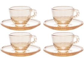 Jogo de Xícaras de Café 80ml Wolff Mesa Pearl - 4 Peças