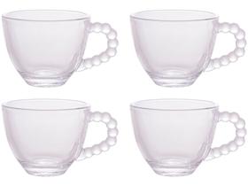 Jogo de Xícaras de Café 80ml Wolff Mesa Pearl - 4 Peças
