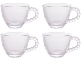 Jogo de Xícaras de Café 80ml Wolff Mesa Pearl - 4 Peças
