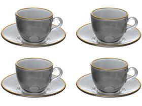 Jogo de Xícaras de Café 85ml Hauskraft Matte 4 Peças