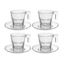 Jogo de Xícaras de Café com Pires Sidney 8 Peças 70ml Jogo de Xícaras de Café com Pires Sidney 8 Peças 70ml