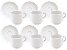 Jogo de Xícaras de Café de Porcelana 100ml