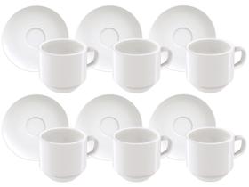 Jogo de Xícaras de Café de Porcelana 100ml