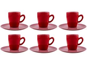 Jogo de Xícaras de Café de Porcelana 75ml Oxford Complementos Espresso 6 Peças