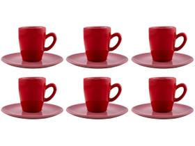 Jogo de Xícaras de Café de Porcelana 75ml Oxford Complementos Espresso 6 Peças Jogo de Xícaras de Café de Porcelana 75ml Oxford Complementos Espresso 6 Peças