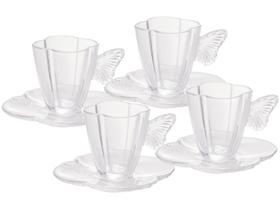 Jogo de Xícaras de Chá 180ml Wolff Butterfly 4 Peças