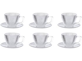 Jogo de Xícaras de Chá 230ml Hauskraft Graffiato 6 Peças