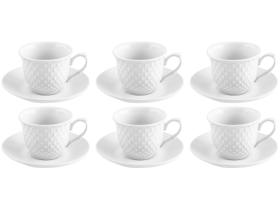 Jogo de Xícaras de Chá de Porcelana 150ml Hauskraft Wemble 6 Peças